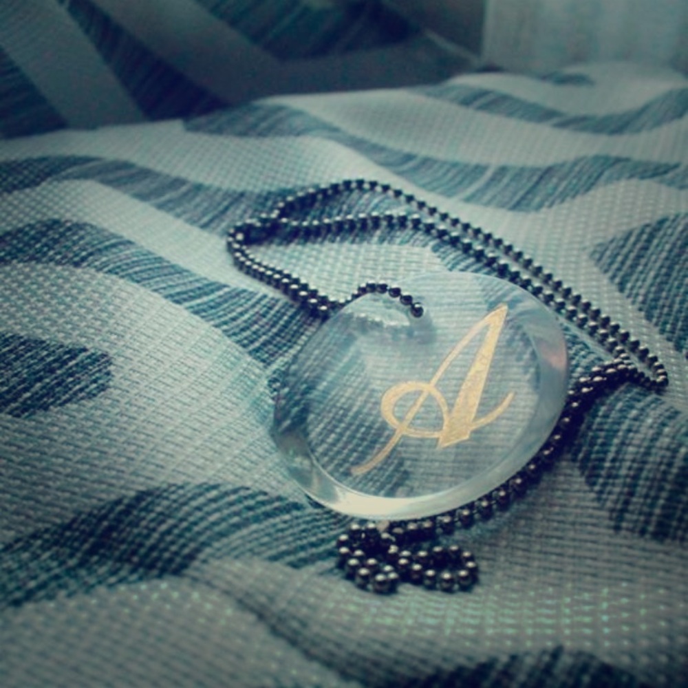 Classic Initial Necklace, Letter A